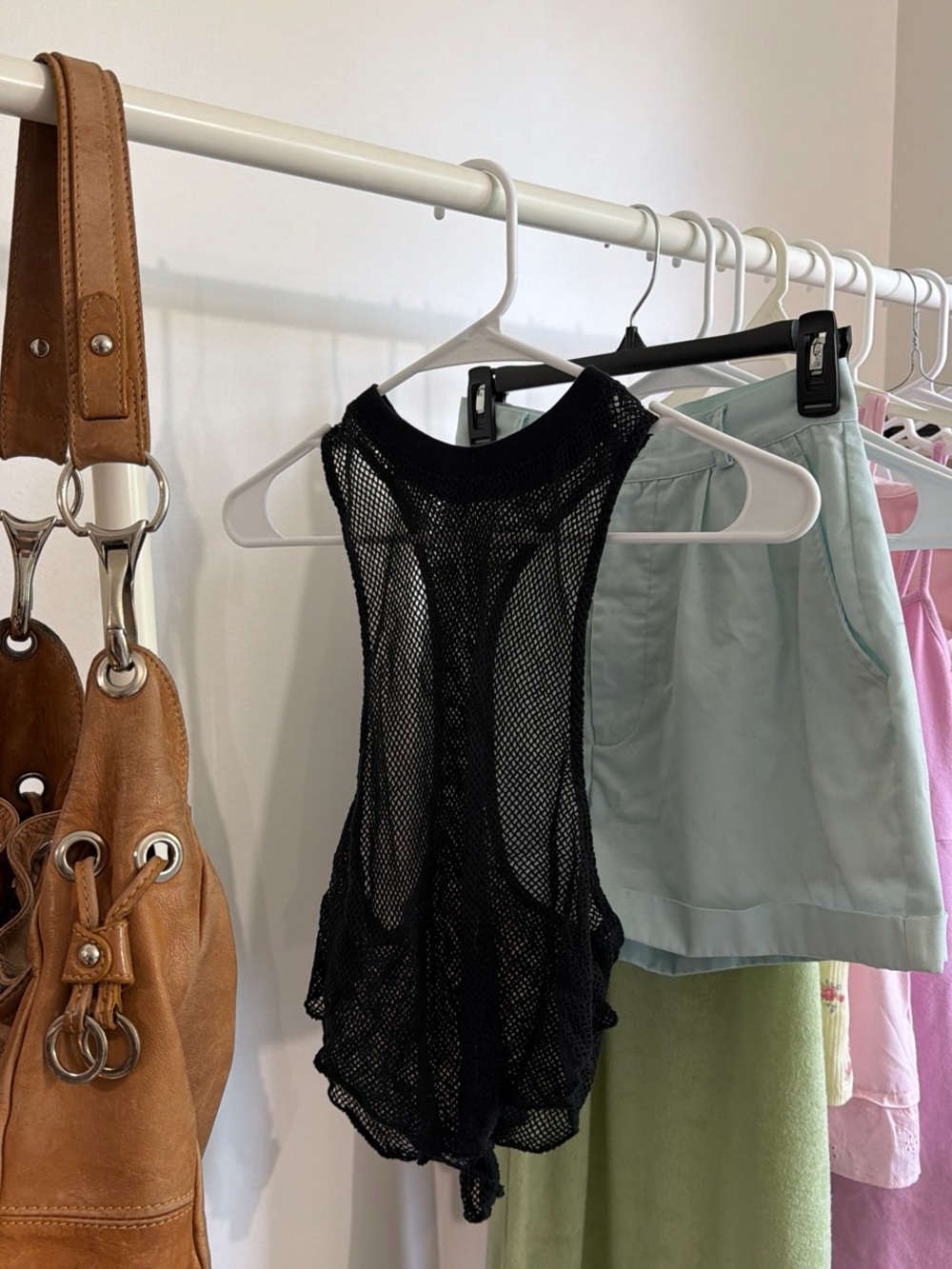 Black Mesh Racerback Tank Top - Urban Outfitters